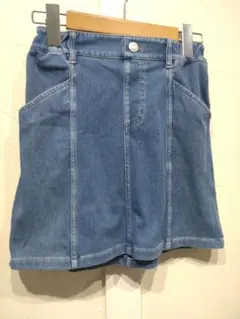 GLOBAL WORK（グローバルワーク）ストレッチソフトデニムスカート 140