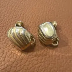 ビンテージ風 ゴールドシルバーイヤリング