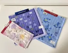 HANAE MORI a.v.v 蝶とバラのハンカチ 3枚セット