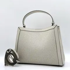 美品 UNITED ARROWS パンチングレザー 2wayバッグ h150のサムネイル