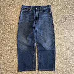 【300円オークション】24SS GU ストレートデニム 美品 極太のサムネイル