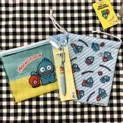 新品未使用 はんぎょどん 3点セット ポーチ ボールペン