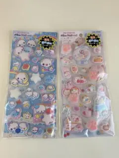 ピカプニシール　あわわちゃん　もぐにゃん　２枚セット