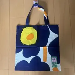 マリメッコ　ウニッコトートバッグ Unikko 60th ネイビー　新品のサムネイル