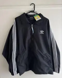 adidas 黒 ナイロンジャケット