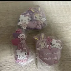 メゾピアノ　ハローキティ ラバーマスコット 3点セット