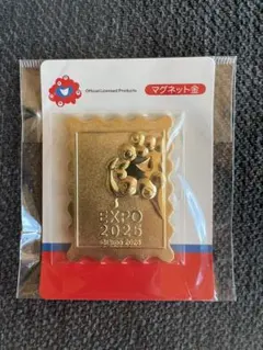 【新品】　ミャクミャク　マグネット　ゴールド　金　 万博