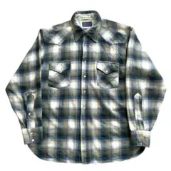 70s ヴィンテージ 好配色 PENDLETON オンブレ ウエスタン シャツ
