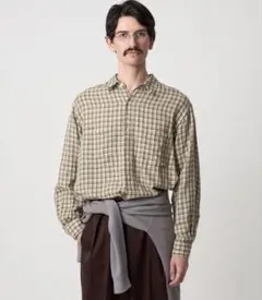 <Steven Alan> ガーゼ マドラスチェック シャツ LOOSE