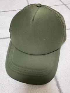 オリーブグリーン メッシュキャップ