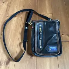 MOUSTACHE ショルダーバッグ ブラック×ブラウンのサムネイル