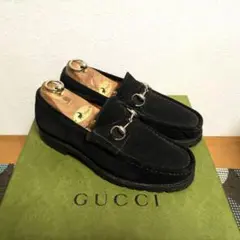 【GUCCI】★新品級★ グッチ 41.5 26.0cm前後 ビットローファー ビジネスシューズ メンズ 革靴 極美品 ブラック 黒 グッチカラー GUCCIグッチ 110 0009⁄4 ホースビットローファー 41E レザー メンズ 中古 | ブランドリサイクル　エコスタイル