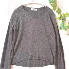 【美品】ジョルジュレッシュ Vネック ニット 38 グレー