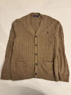 Polo Ralph Lauren ケーブルニット カーディガン ブラウン L