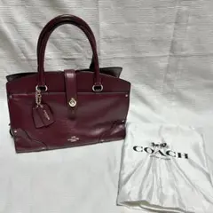 COACH バーガンディ ショルダーバッグ 保存袋付き