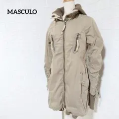 I1-4319【マスキュロ】ブルゾン　フルジップ　インナーニット　レイヤード　S