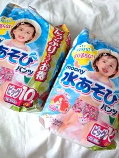 moony 水あそびパンツ 女の子用 ビッグ 19枚　大量のサムネイル