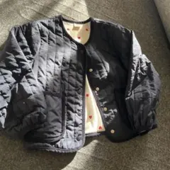 petit main キルティングコート 120cm 女の子　ネイビー