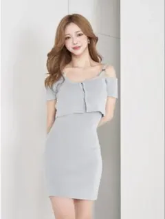 Darich アンサンブルニットミニワンピース