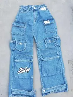 海外限定 Fubu×Forever21デニムカーゴパンツ