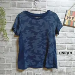 ユニクロ ドライEX クルーネックTシャツ 美品 カモフラ柄 ストレッチ M