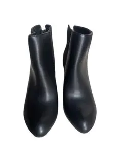黒 スエード 合成皮革 ブーツ Sサイズ　21㎝ヒール6cm