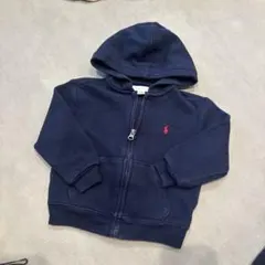 ネイビーフード付きトレーナー　ラルフローレン