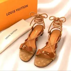 ルイヴィトン LOUIS VUITTON モノグラムサンダル ブラウン 1196 - メルカリ