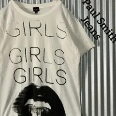 ポールスミス ジーンズ Tシャツ 白 プリント ガール リップ 唇 口のサムネイル