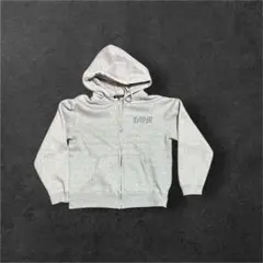 短丈グレージップパーカー