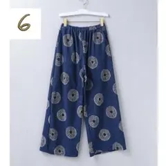 ＜6(ROKU)＞BATIK RRINT PILE PANTS/パンツ