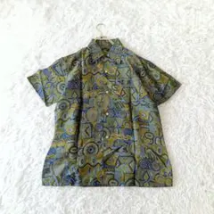 Stussy 半袖シャツ Lグリーン系 ドット柄 - メルカリ