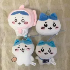 ちいかわ ハチワレ マスコット まとめ売り まんぼう ガチャ 4点セット