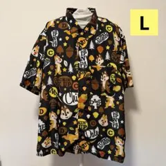 ディズニー チップとデール アロハシャツ Lサイズ