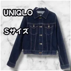S0173　UNIQLO／ユニクロ　デニムジャケット　Gジャン　ネイビーブルー
