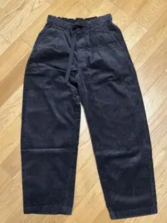 UNIQLO U コーデュロイタックワイドパンツ サイズS ダークグレー