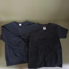 黒 Tシャツ＆黒トレーナー 120 センチのサムネイル