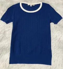✨ オシャレなクルーネック半袖ニット ✨のサムネイル