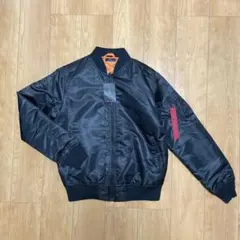 【タグ付き】 ZIP FIVE MA-1 ブラック XLフライトジャケット