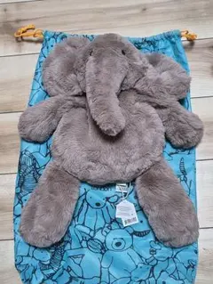 Jellycat 象のぬいぐるみ 収納袋付き