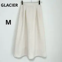 ◯ GLACIER グラシア フレアロングスカー 後ろゴム M 白