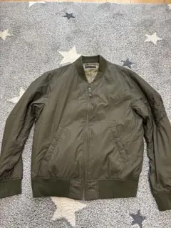 ユニクロ　カーキ　MA-1ジャケット
