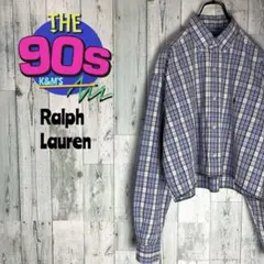 一点 90's 00's Y2K ラルフローレンスポーツ　クロップド丈シャツ