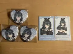 学マス 花 月村手毬 ハート缶バッジ ミニフォトカードセット