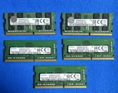 正常動作品 ノートPC用 PC4 DDR4 8GB 合計5枚