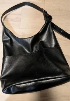 BLACK ショルダーバッグ 合成皮革