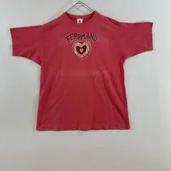 45rpm Tシャツ サイズ4 コットン100％ ハートロゴ 半袖 ピンク系