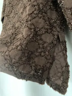 M'sコレクション　ブラウン 長袖 セーター　トップス　個性的