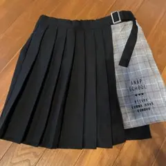 ANAP SCHOOL チェック　プリーツスカート　パンツ付　160