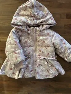 キムラタン 花柄ダウンコート